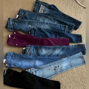 Girls size 6 jeans (9 total)